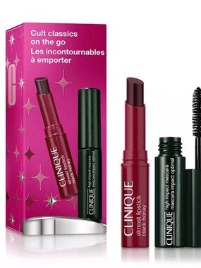 Clinique Almost Lipstick & Mascara Duo — Black Honey (deep berry)